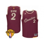 Men's Adidas Cleveland Cavaliers #2 Kyrie Irving Swingman Red 2015-16 Christmas Day 2017 The Finals Patch NBA Jersey