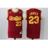 Men's Adidas Cleveland Cavaliers #23 LeBron James Red New Jersey