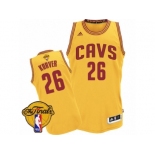 Men's Adidas Cleveland Cavaliers #26 Kyle Korver Swingman Gold Alternate 2017 The Finals Patch NBA Jersey