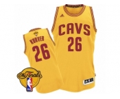 Men's Adidas Cleveland Cavaliers #26 Kyle Korver Swingman Gold Alternate 2017 The Finals Patch NBA Jersey