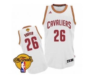 Men's Adidas Cleveland Cavaliers #26 Kyle Korver Swingman White Home 2017 The Finals Patch NBA Jersey