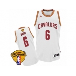 Men's Adidas Cleveland Cavaliers #6 Andrew Bogut Swingman White Home 2017 The Finals Patch NBA Jersey