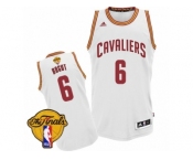 Men's Adidas Cleveland Cavaliers #6 Andrew Bogut Swingman White Home 2017 The Finals Patch NBA Jersey