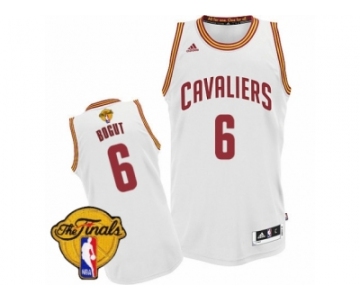 Men's Adidas Cleveland Cavaliers #6 Andrew Bogut Swingman White Home 2017 The Finals Patch NBA Jersey