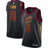 Men's Cleveland Cavaliers #0 Kevin Love Jordan Brand Black 2020-21 Swingman Jersey