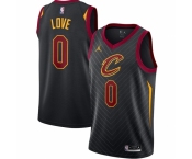 Men's Cleveland Cavaliers #0 Kevin Love Jordan Brand Black 2020-21 Swingman Jersey