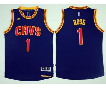 Men's Cleveland Cavaliers #1 Derrick Rose Navy Blue Alternate Stitched NBA Jersey