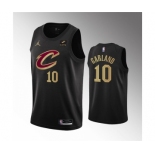 Men's Cleveland Cavaliers #10 Darius Garland Black Statement Edition Stitched Basketball Jersey