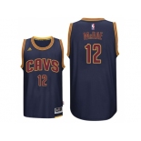 Men's Cleveland Cavaliers #12 Jordan McRae New Swingman Alternate Navy Jersey