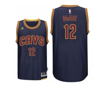 Men's Cleveland Cavaliers #12 Jordan McRae New Swingman Alternate Navy Jersey