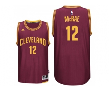 Men's Cleveland Cavaliers #12 Jordan McRae New Swingman Road Wine Jersey