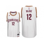 Men's Cleveland Cavaliers #12 Jordan McRae New Swingman White Home Jersey