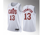 Men's Cleveland Cavaliers #13 Tristan Thompson White Association Edition Stitched Jersey