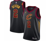 Men's Cleveland Cavaliers #2 Collin Sexton Jordan Brand Black 2020-21 Swingman Jersey