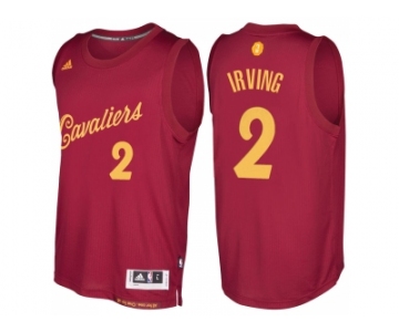 Men's Cleveland Cavaliers #2 Kyrie Irving Burgundy 2016 Christmas Day NBA Swingman Jersey