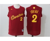 Men's Cleveland Cavaliers #2 Kyrie Irving adidas Burgundy Red 2016 Christmas Day Stitched NBA Swingman Jersey