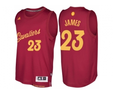 Men's Cleveland Cavaliers #23 LeBron James Burgundy 2016 Christmas Day NBA Swingman Jersey