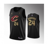 Men's Cleveland Cavaliers #24 Lauri Markkanen Black Statement Edition Stitched Basketball Jersey