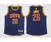 Men's Cleveland Cavaliers #26 Kyle Korver Navy Blue adidas Revolution 30 Swingman Stitched NBA Jersey