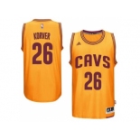 Men's Cleveland Cavaliers #26 Kyle Korver adidas Gold Player Swingman Alternate Jersey