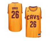 Men's Cleveland Cavaliers #26 Kyle Korver adidas Gold Player Swingman Alternate Jersey