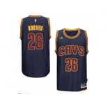 Men's Cleveland Cavaliers #26 Kyle Korver adidas Navy Player Swingman CavFanatic Jersey