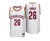 Men's Cleveland Cavaliers #26 Kyle Korver adidas White Player Swingman Home Jersey