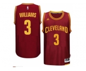 Men's Cleveland Cavaliers #3 Derrick Williams adidas Burgundy Player Swingman Road Jersey