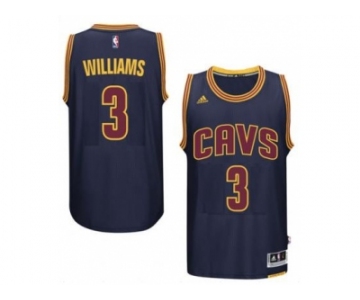 Men's Cleveland Cavaliers #3 Derrick Williams adidas Navy Player Swingman CavFanatic Jersey