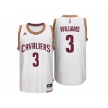 Men's Cleveland Cavaliers #3 Derrick Williams adidas White Player Swingman Home Jersey