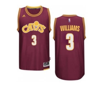 Men's Cleveland Cavaliers #3 Derrick Williams adidas Wine Hardwood Classic Swingman Jersey