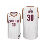 Men's Cleveland Cavaliers #30 Dahntay Jones New Swingman White Home Jersey