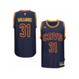 Men's Cleveland Cavaliers #31 Deron Williams adidas Navy Player Swingman CavFanatic Jersey