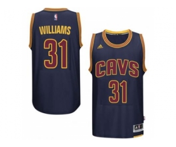 Men's Cleveland Cavaliers #31 Deron Williams adidas Navy Player Swingman CavFanatic Jersey