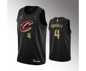 Men's Cleveland Cavaliers #4 Evan Mobley Black Statement Edition Stitched Basketball Jersey