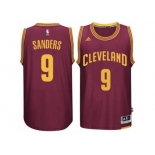 Men's Cleveland Cavaliers #9 Larry Sanders adidas Burgundy Player Swingman Road Jersey