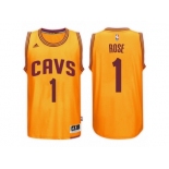 Men's Derrick Rose Cleveland Cavaliers #1 Alternate Gold New Swingman Jersey