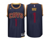 Men's Derrick Rose Cleveland Cavaliers #1 Alternate Navy New Swingman Jersey