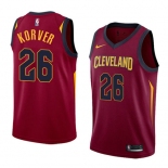 Men's Nike Cavaliers #26 Kyle Korver Red Stitched NBA Swingman Jersey