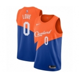 Men's Nike Cleveland Cavaliers #0 Kevin Love Authentic Blue NBA Jersey - City Edition