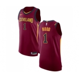 Men's Nike Cleveland Cavaliers #1 Rodney Hood Authentic White NBA Jersey - Association Edition