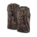 Men's Nike Cleveland Cavaliers #1 Rodney Hood Swingman Camo Realtree Collection NBA Jersey