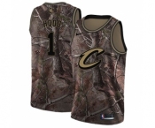 Men's Nike Cleveland Cavaliers #1 Rodney Hood Swingman Camo Realtree Collection NBA Jersey