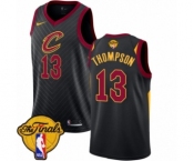 Men's Nike Cleveland Cavaliers #13 Tristan Thompson Authentic Black 2018 NBA Finals Bound NBA Jersey Statement Edition