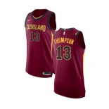 Men's Nike Cleveland Cavaliers #13 Tristan Thompson Authentic Maroon Road NBA Jersey - Icon Edition