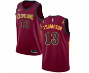 Men's Nike Cleveland Cavaliers #13 Tristan Thompson Swingman Maroon Road NBA Jersey - Icon Edition