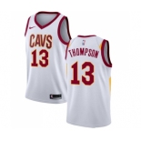 Men's Nike Cleveland Cavaliers #13 Tristan Thompson Swingman White Home NBA Jersey - Association Edition