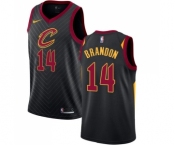 Men's Nike Cleveland Cavaliers #14 Terrell Brandon Swingman Black Alternate NBA Jersey Statement Edition