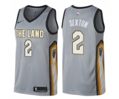 Men's Nike Cleveland Cavaliers #2 Collin Sexton Swingman Gray NBA Jersey - City Edition