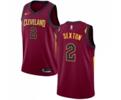 Men's Nike Cleveland Cavaliers #2 Collin Sexton Swingman Maroon NBA Jersey - Icon Edition